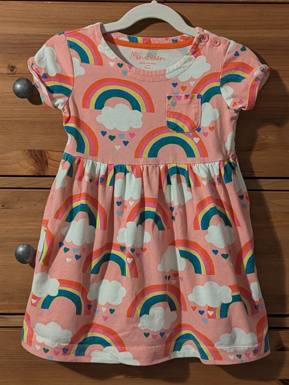 Mini Boden Short Sleeve Fun Jersey Dress Size 3-4y